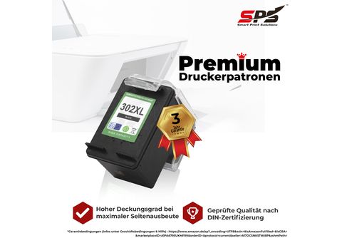 SPS S-15547 Tintenpatrone Schwarz (F6U68AE 302XL / Officejet 3833) |  MediaMarkt