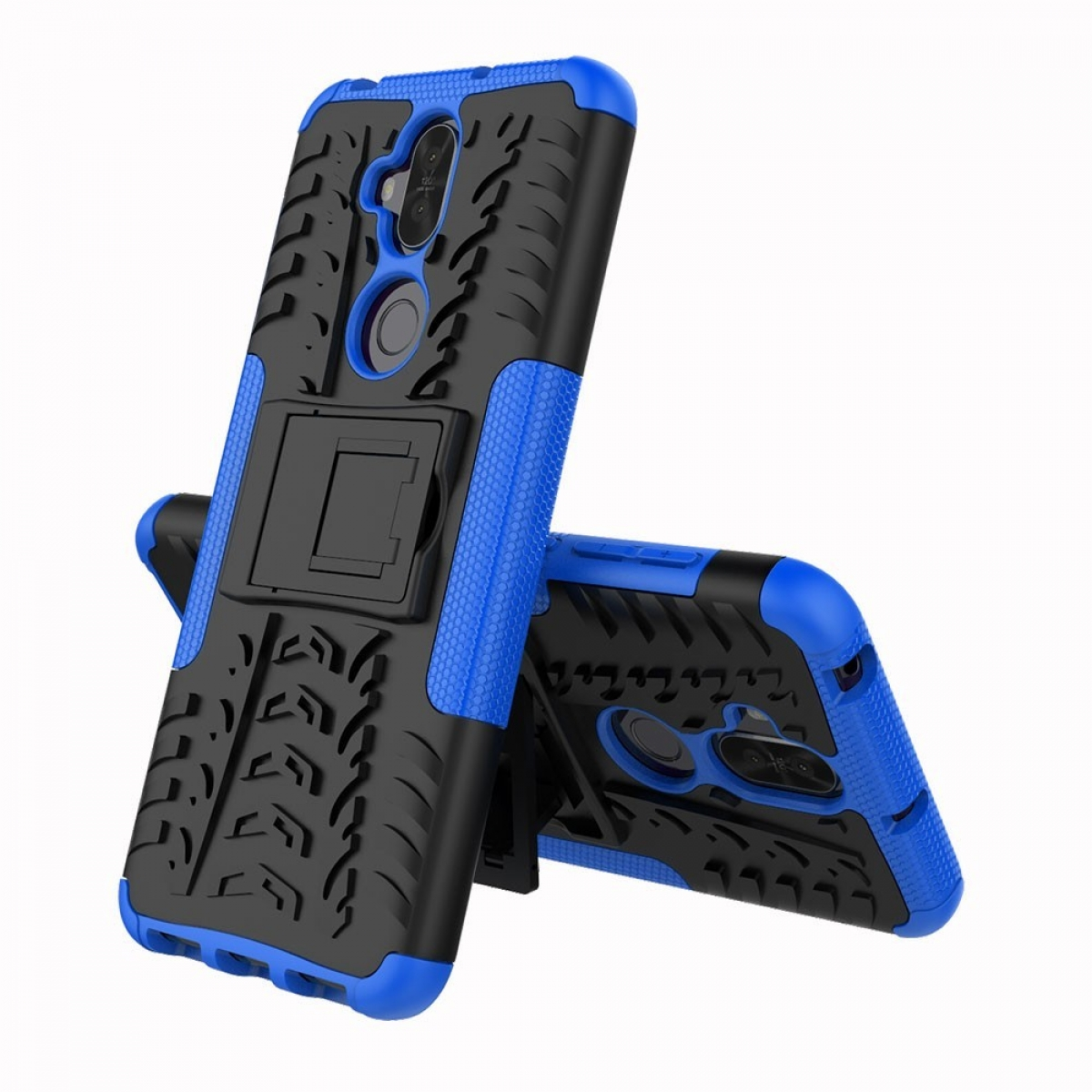 CASEONLINE 2i1, Lite, Zenfone Asus, Blau 5 Backcover