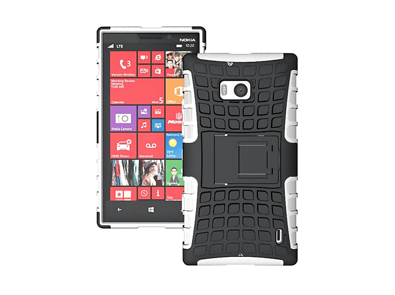 CASEONLINE 2i1, Backcover, Microsoft, Lumia Weiß 930