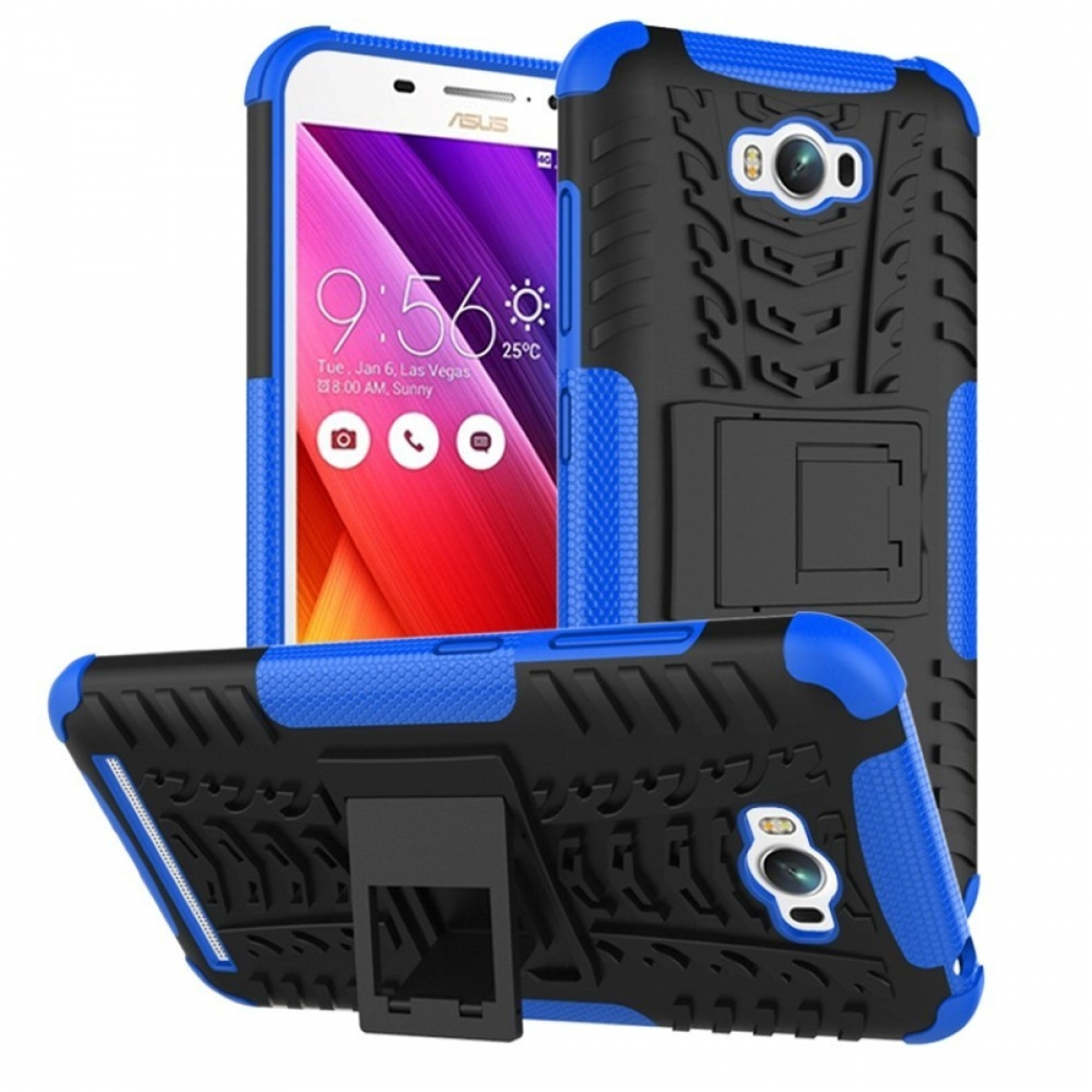 2i1, CASEONLINE Asus, Backcover, Zenfone Blau Max,