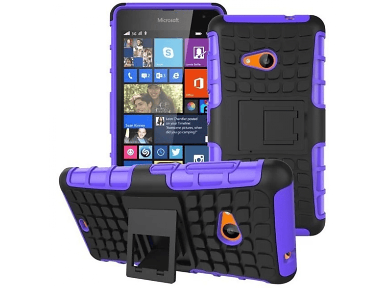 CASEONLINE 2i1, Backcover, Microsoft, Violett 535, Lumia