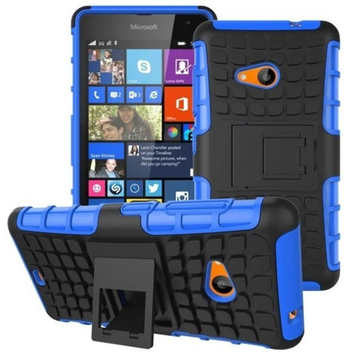 Lumia 535, 2i1, Microsoft, CASEONLINE Violett Backcover,