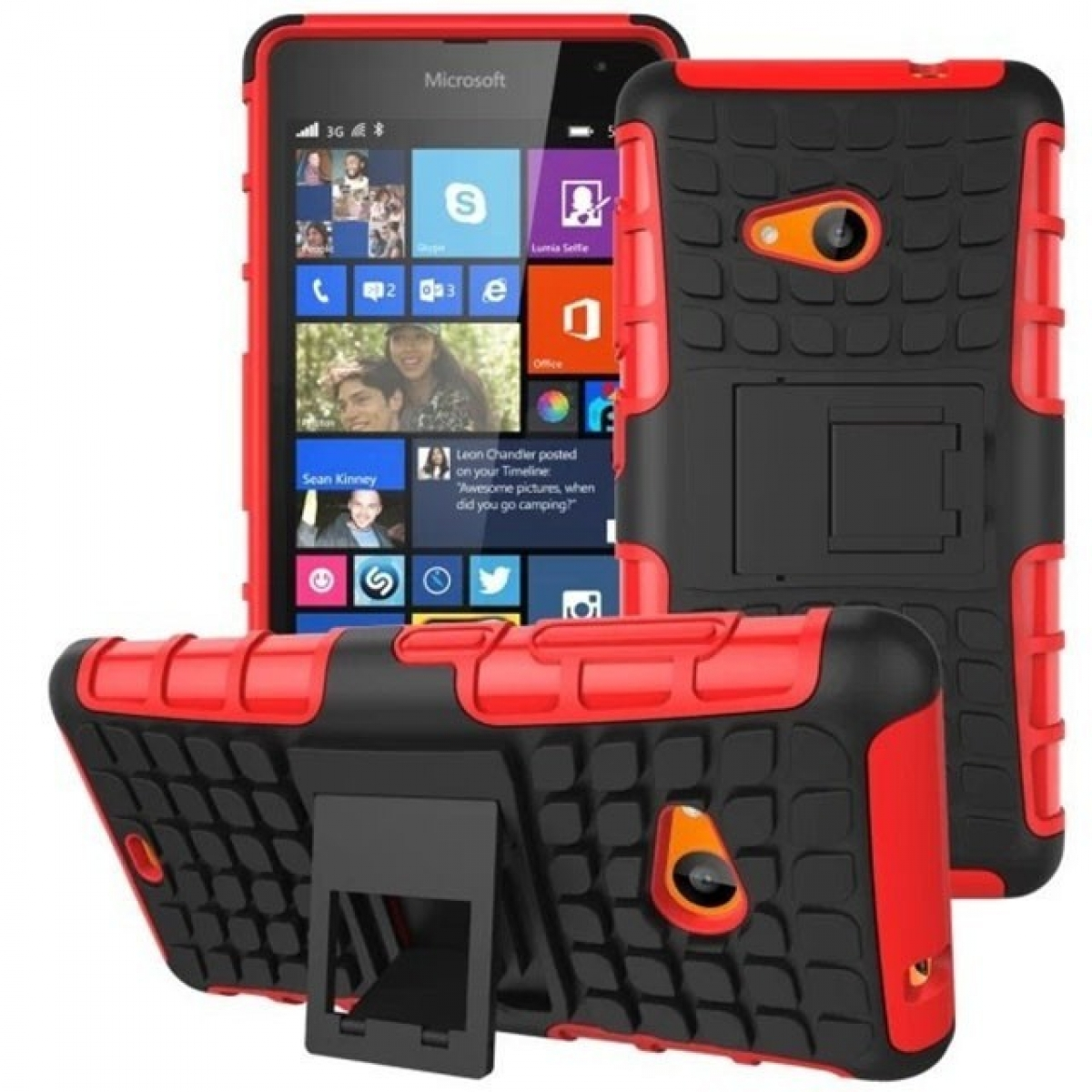 CASEONLINE Backcover, 535, Microsoft, Lumia 2i1, Rot
