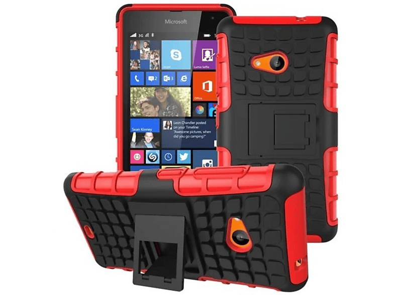 2i1, CASEONLINE Backcover, Rot Microsoft, Lumia 535,