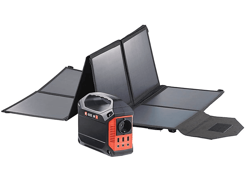 REVOLT HSG-420 schwarz/rot Solar-Powerbank Wh 155,4
