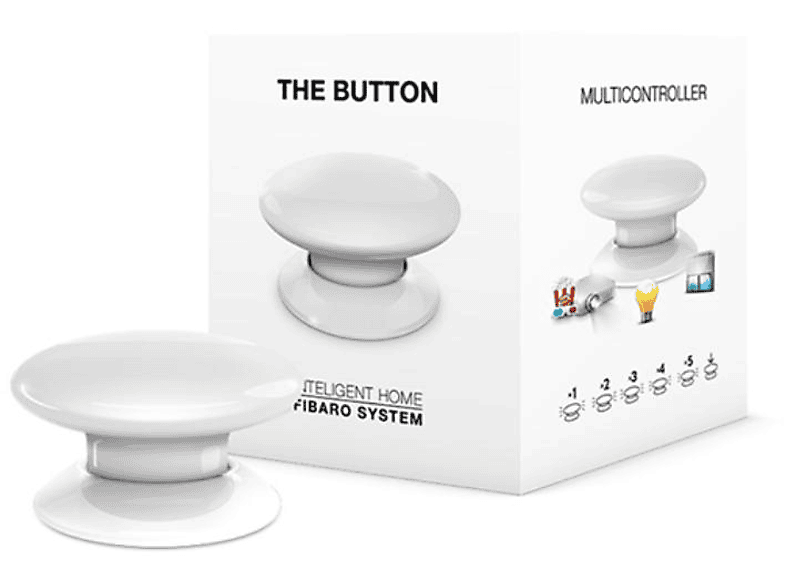 FIBARO Z-Wave / Z-Wave+ The Button Heimautomatisierungsknopf Weiß - Fibaro Sensor, Weiß | home