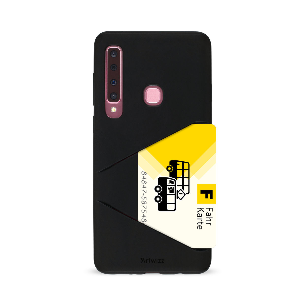 Card A9 Case, Galaxy ARTWIZZ Schwarz TPU (2018), Backcover, Samsung,