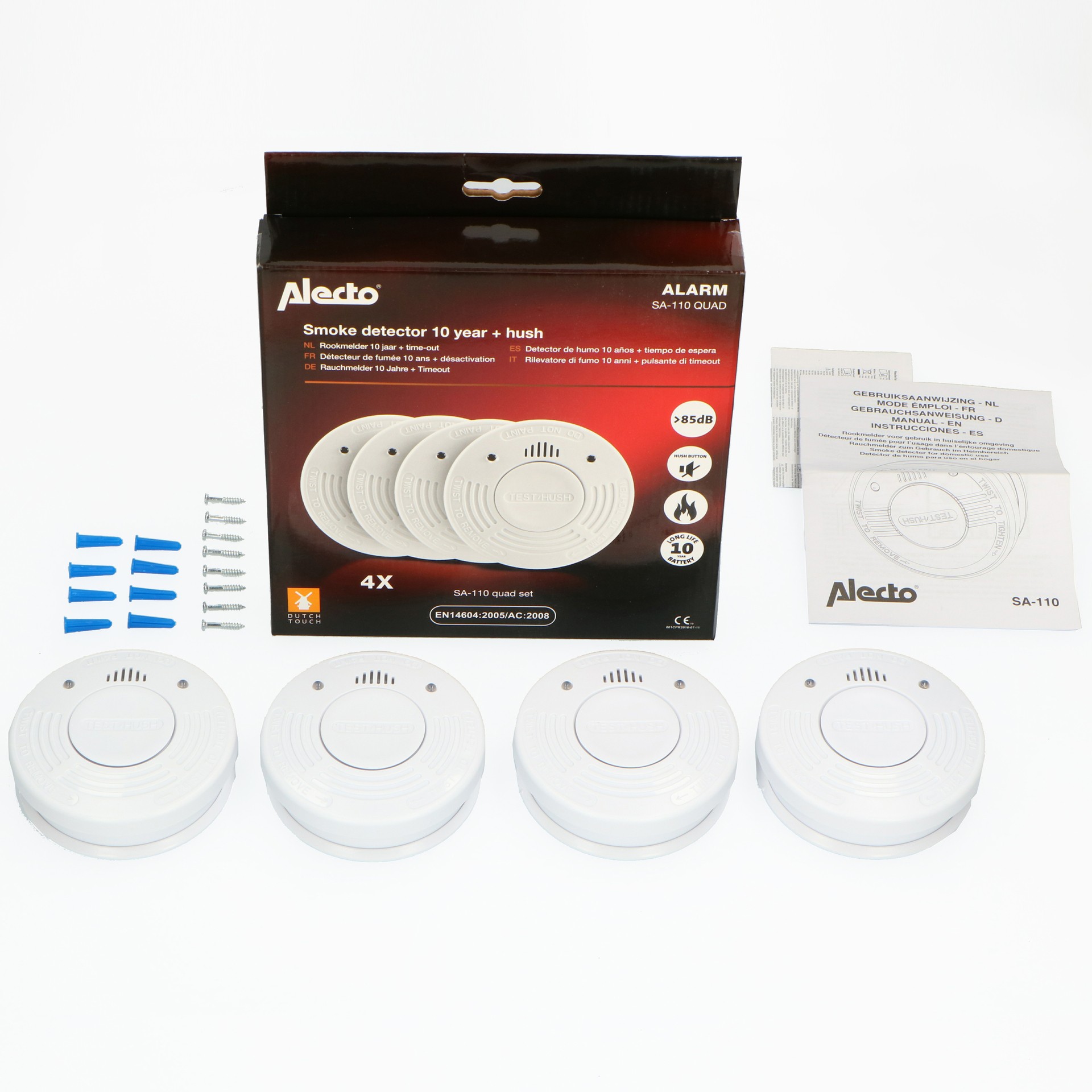 ALECTO SA-110 QUAD Rauchmelder Weiss