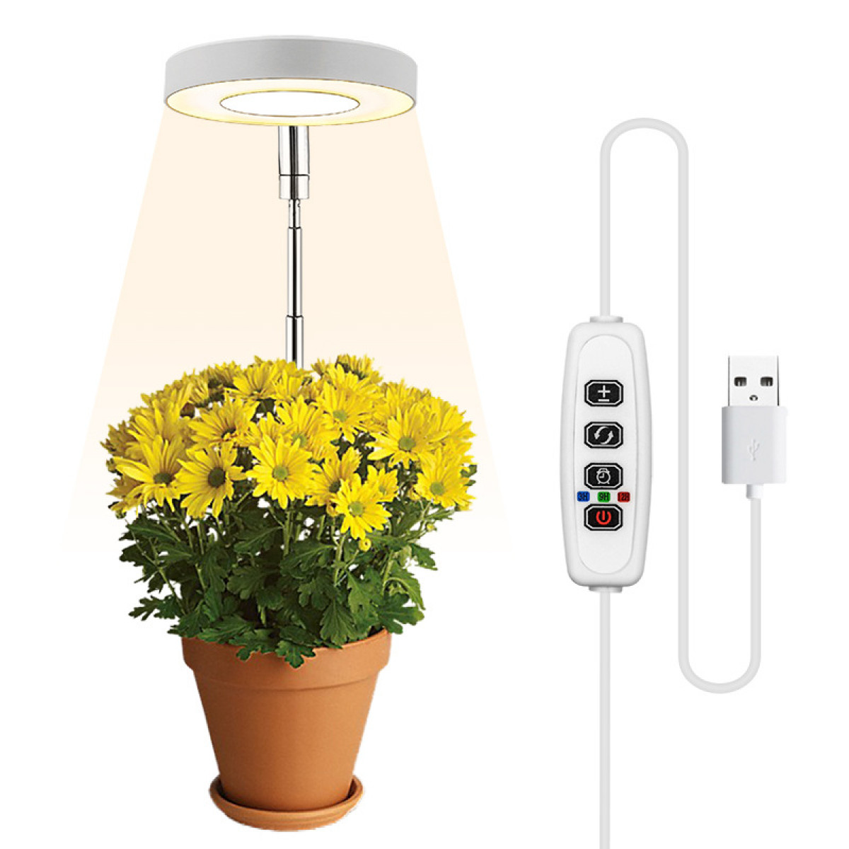 Kulturlampe Topfpflanzen warmweiß/weiß Pflanzenbeleuchtung INF für Pflanzenlampe