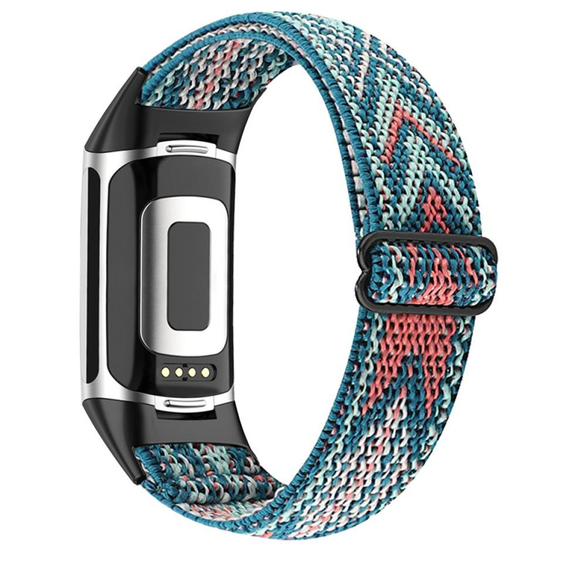 INF Fitbit 5, Flechtmuster Charge 5 Armband Ersatzarmband, / Charge mit / Orange Fitbit, Blau Orange, Blau