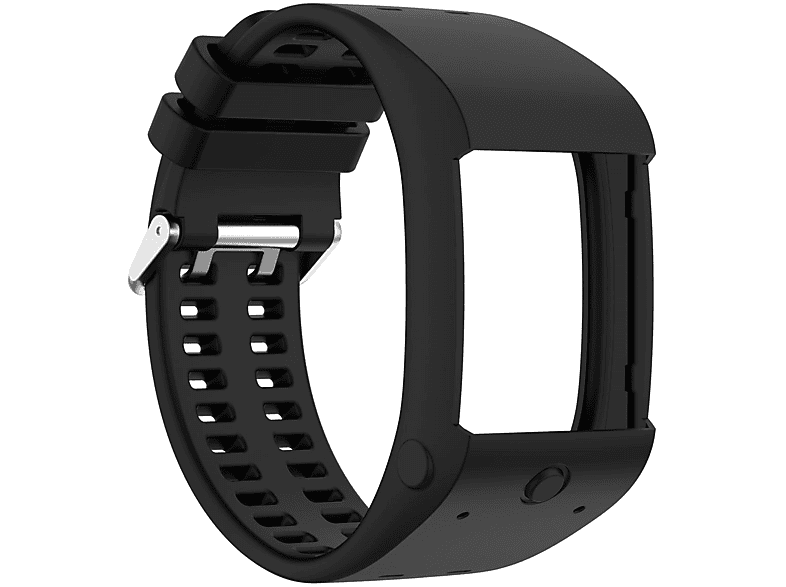 INF Polar M600 Armband Silikon M600, Schwarz, Polar, Ersatzarmband, schwarz