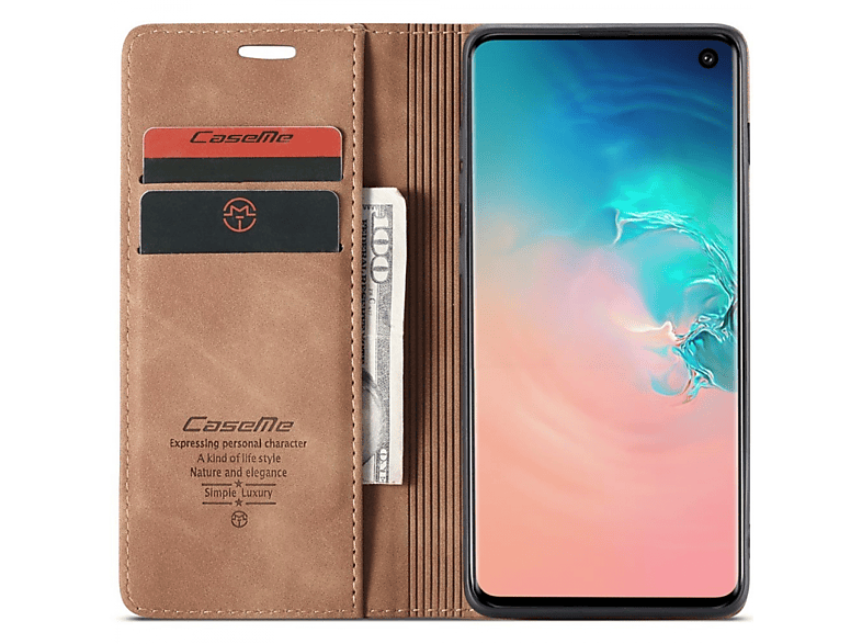 CASEME Smart, Bookcover, Samsung, Galaxy S10, Grau