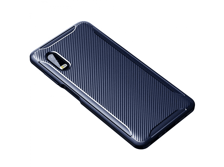 CASEONLINE Carbon, Backcover, Samsung, Galaxy Xcover Pro, Blau | Backcover