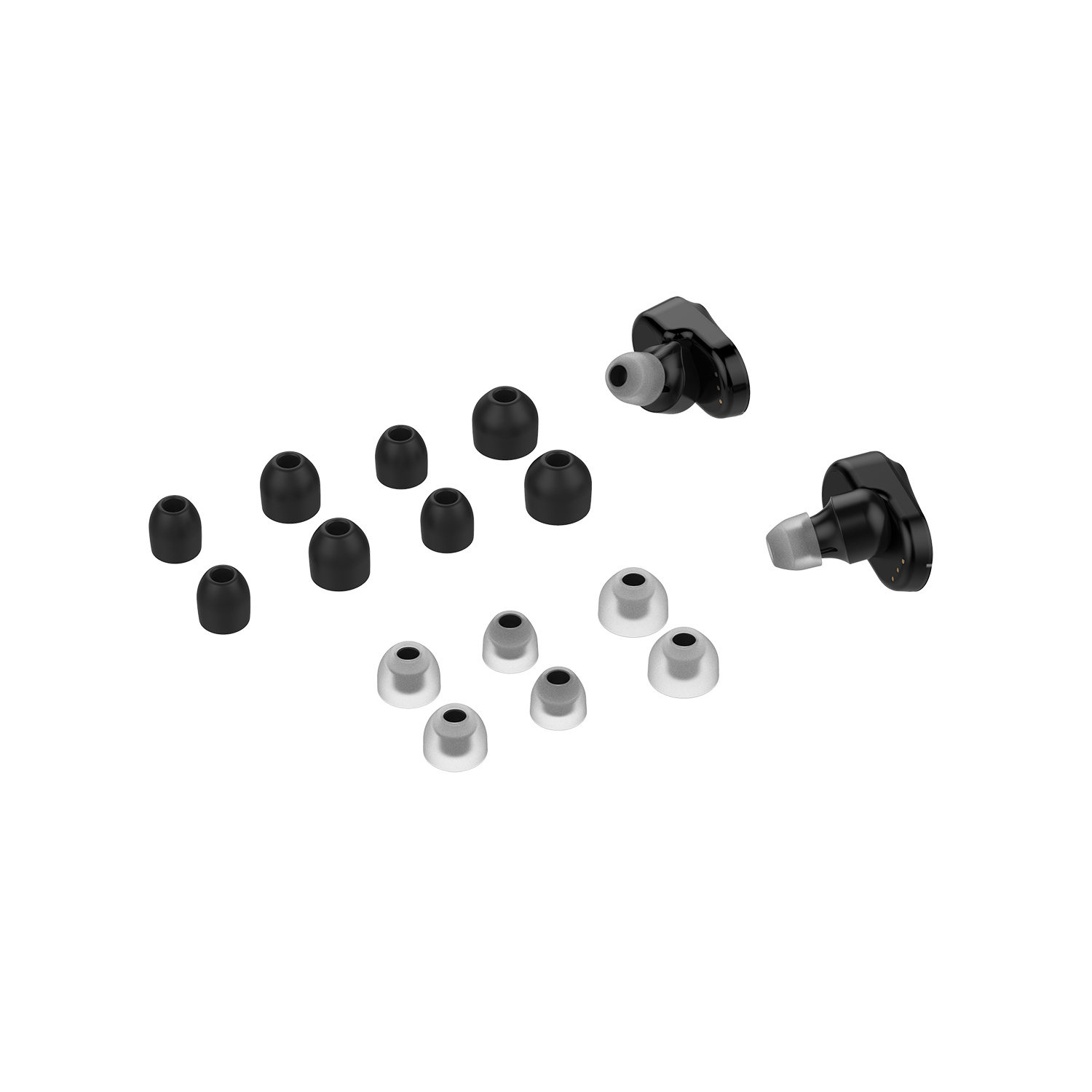passend Schwarz für Ohrstöpsel 7 Paar Ohrpolster schwarz Sony für: Sony WF-1000XM3/WF-1000XM4 INF