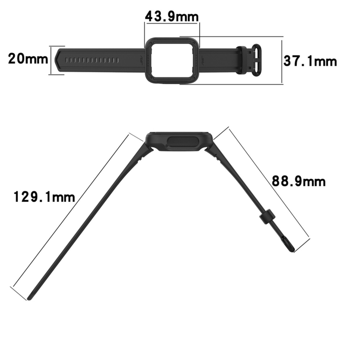 INF Uhrenarmband, Armband, Xiaomi, Mi Watch Lite 2/Poco Mi Watch 2 Watch, 2/Redmi 2/ Watch schwarz Lite/Redmi Watch Lite/Redmi Horloge