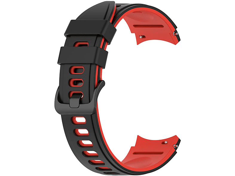 INF Samsung Galaxy Watch 4 Classic Armband Silikon Schwarz / Rot