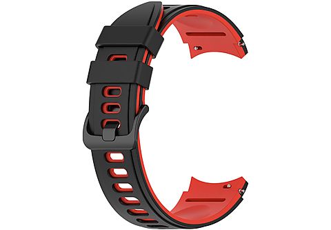 INF Samsung Galaxy Watch 4 Classic Armband Silikon Schwarz / Rot,  Ersatzarmband, Samsung, Galaxy Watch 4 Classic, Schwarz / Rot | SATURN