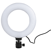 INF Drehbarer Lichtring mit Ständer, LED, 15 cm - Schwarz 