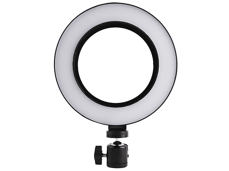 INF Anillo de luz giratorio con soporte, LED, 20 cm - negro 