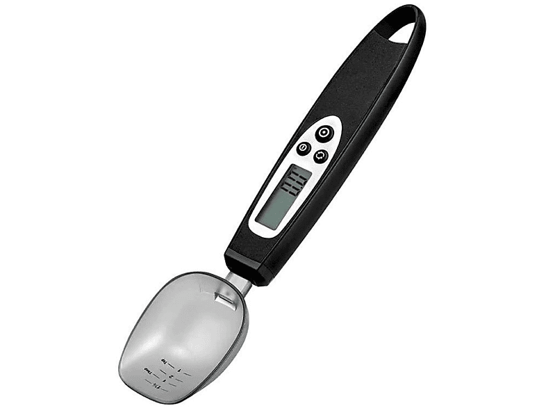 INF Digitale Küchenwaage mit Messlöffel Küchenwaage (Max. Tragkraft: 300 g