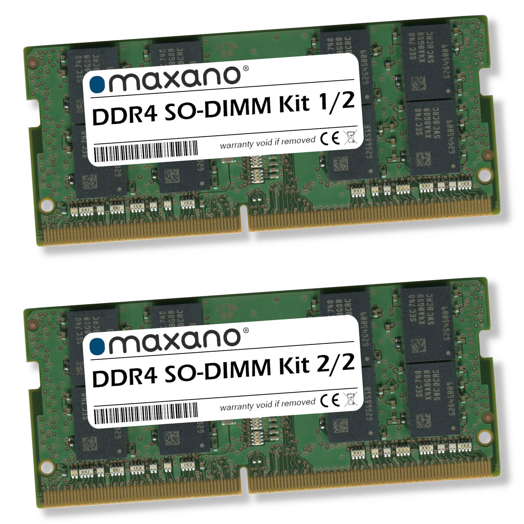 Arbeitsspeicher 16GB für RAM 2x MAXANO Kit TS-451DeU SO-DIMM) 32 (PC4-19200 32GB GB SDRAM QNAP