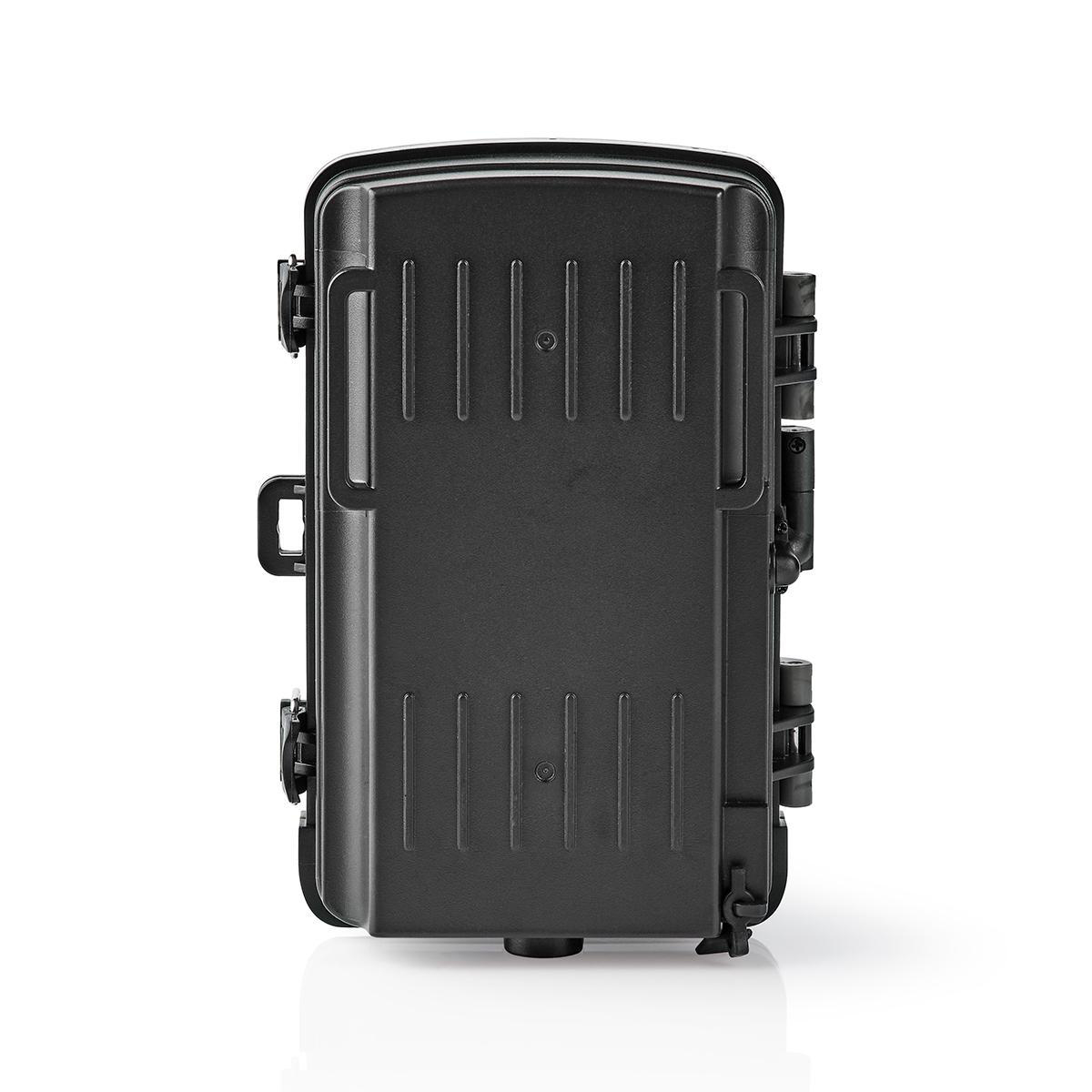 Czarna, prostokątna obudowa z uchwytem i zatrzaskami. Białe tło.