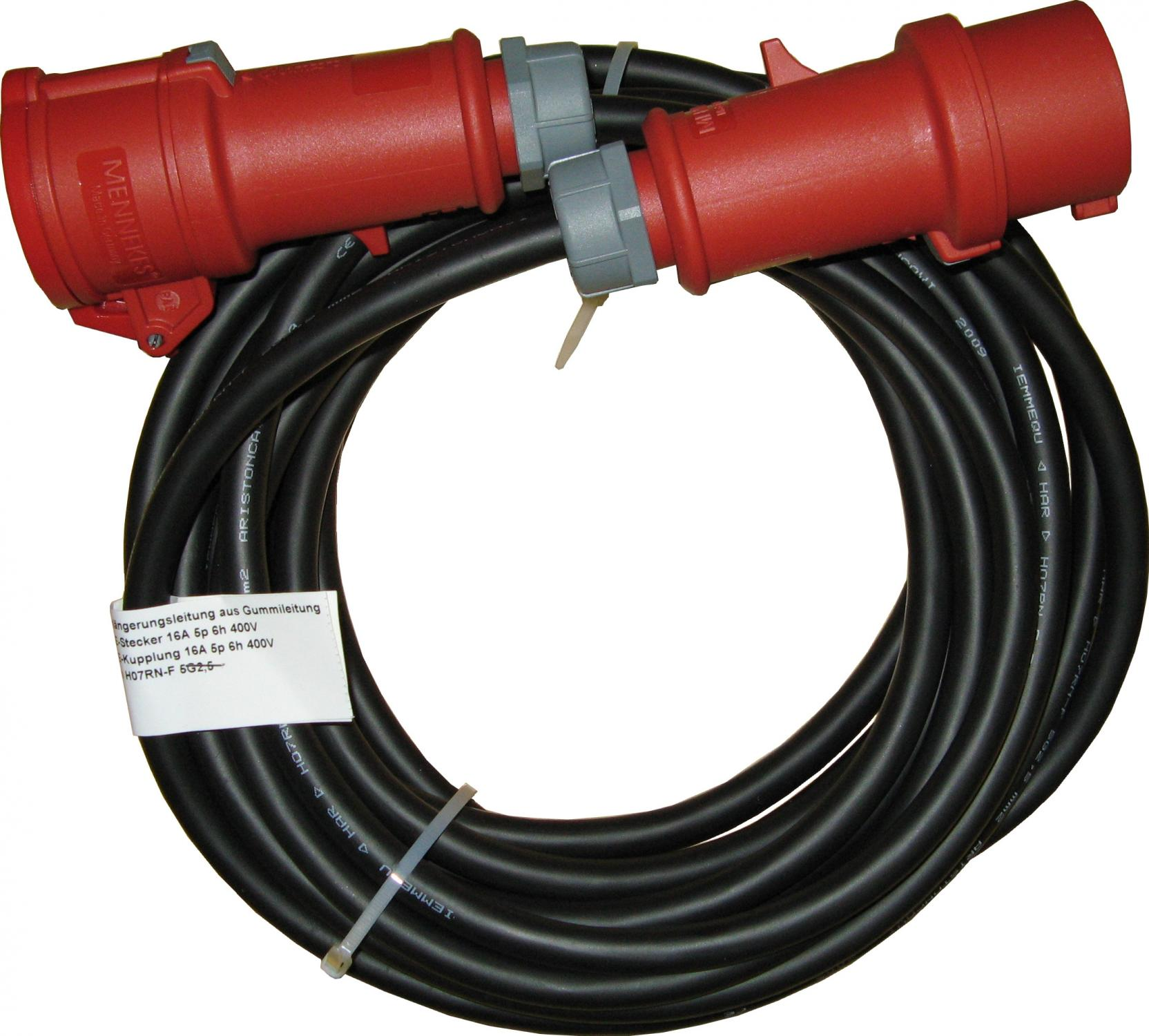 Zwei rot-schwarze elektrische Kabelverbinder.