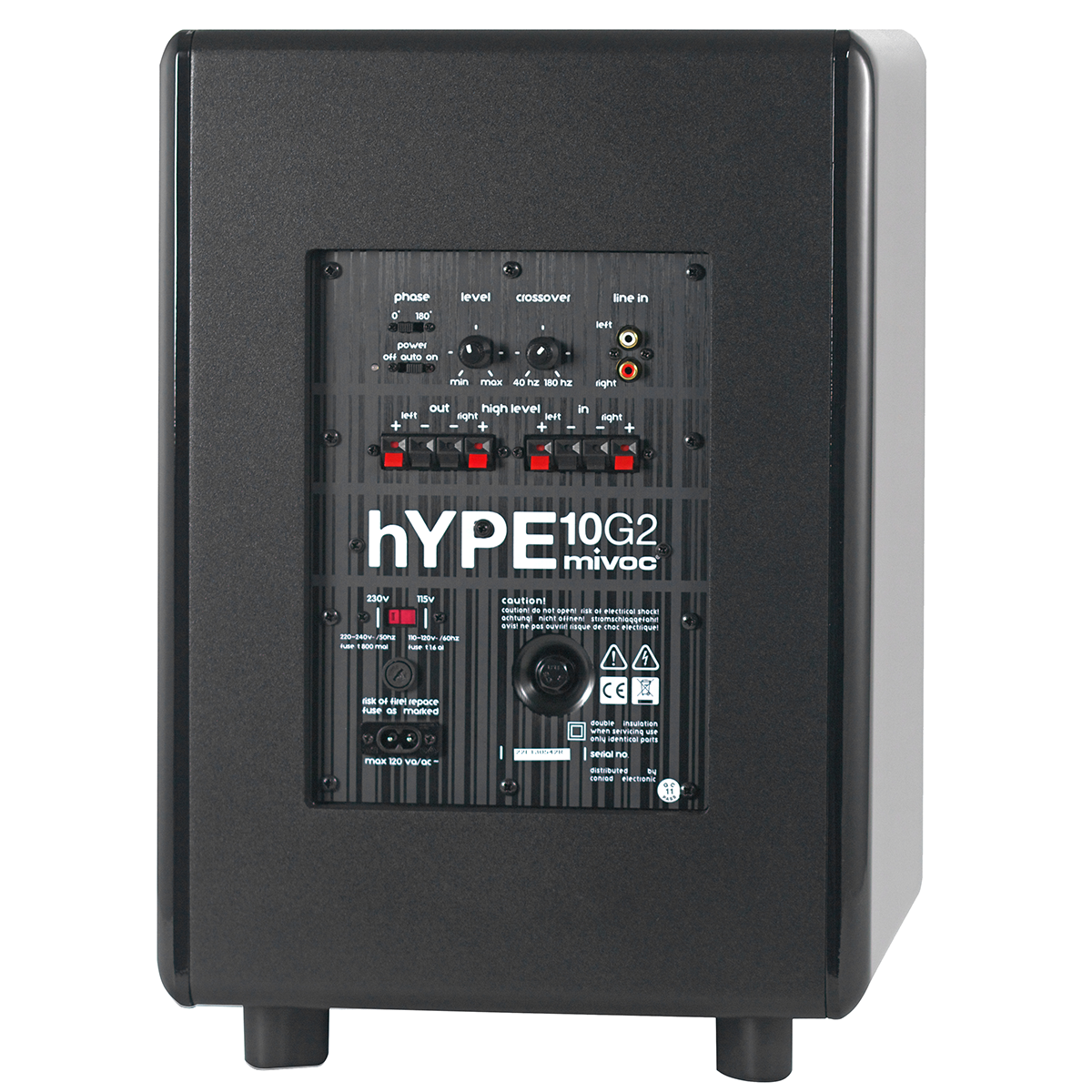 MIVOC Hype 10 G2 Schwarz Aktiv Bassbox, Aktivsubwoofer, Subwoofer