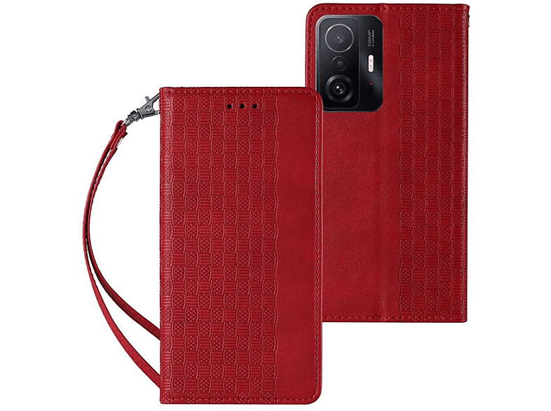 COFI Magnetband Hülle, Bookcover, Xiaomi, Redmi Note 11s, Rot