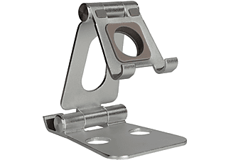 Soporte para escritorio - Soporte Sobremesa Swivel Giratorio Plateado KSIX, Gris MediaMarkt