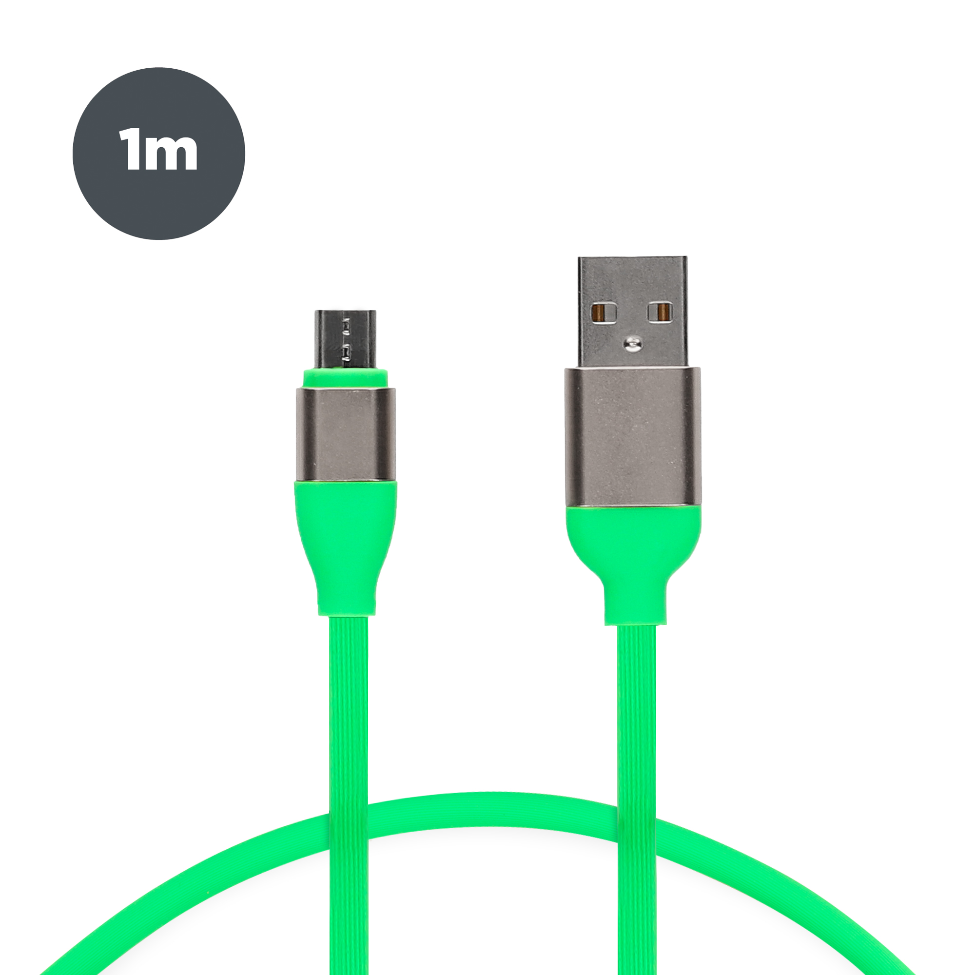 Cable USB - Cable Datos USB A Micro USB 2A CONTACT, Verde