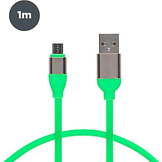Cable USB - CONTACT Micro USB, USB 2.0, Verde