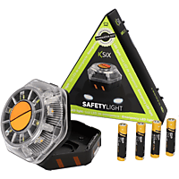 Luz de Emergencia - KSIX V16 Safety Light, Articulada, Homologada Dgt, Modo Linterna, Pilas Incluidas
