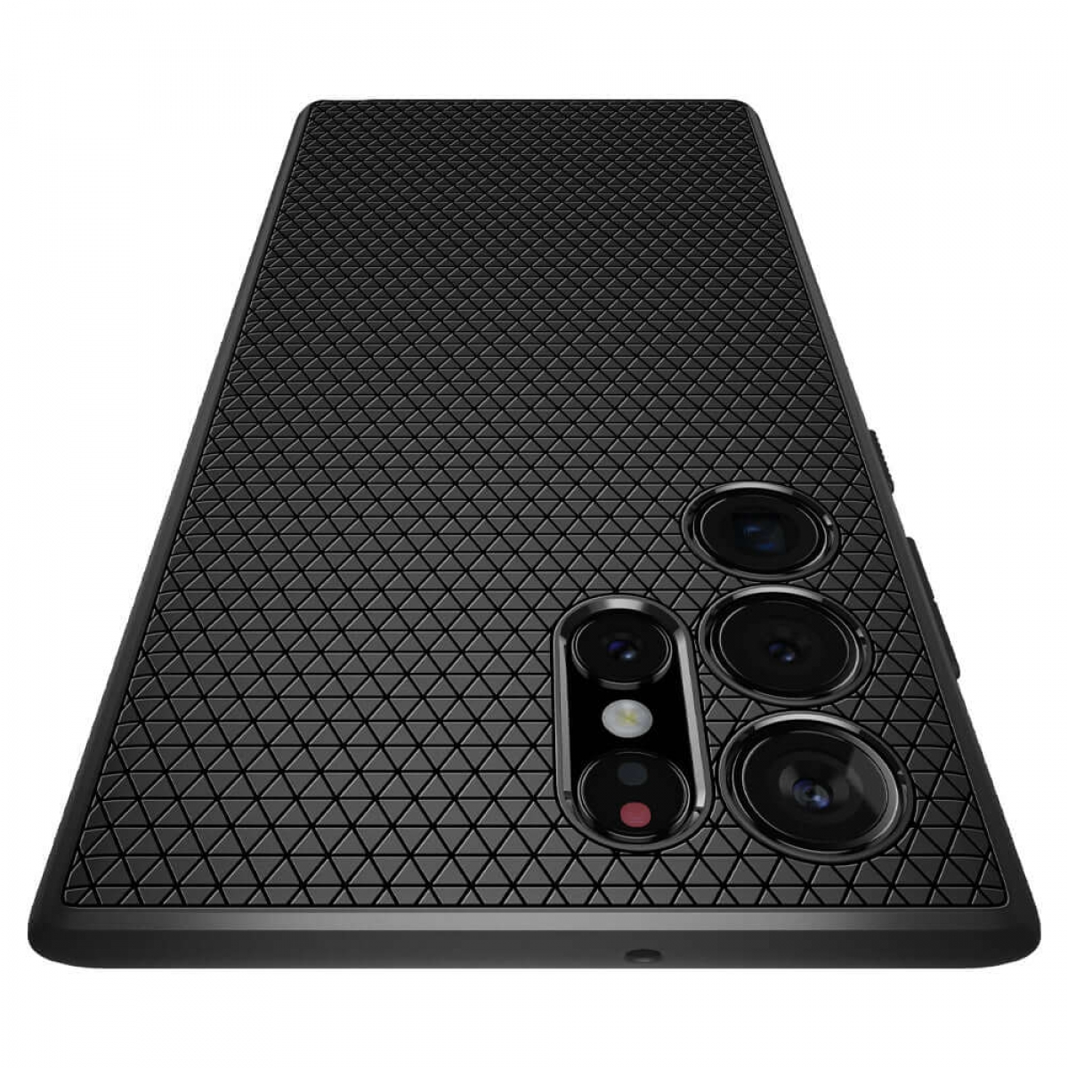 SPIGEN Liquid Air, Backcover, Schwarz Samsung, Galaxy Ultra, S22