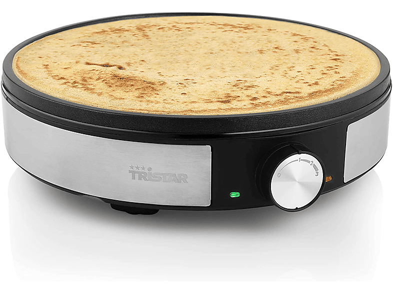 TRISTAR Pancake - Schwarz Crêpesmaker Maker Silber