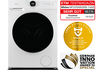 MIDEA MF200W80WB-14AS Waschmaschine (8 kg, 1400 U/Min., A) | MediaMarkt