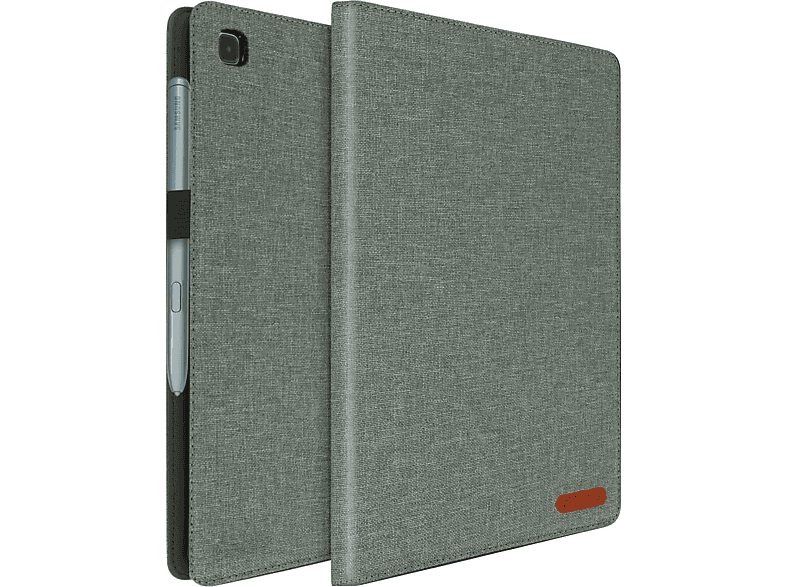 Bookcover für AVIZAR Samsung Series Etui Grau Stoff, Shmats