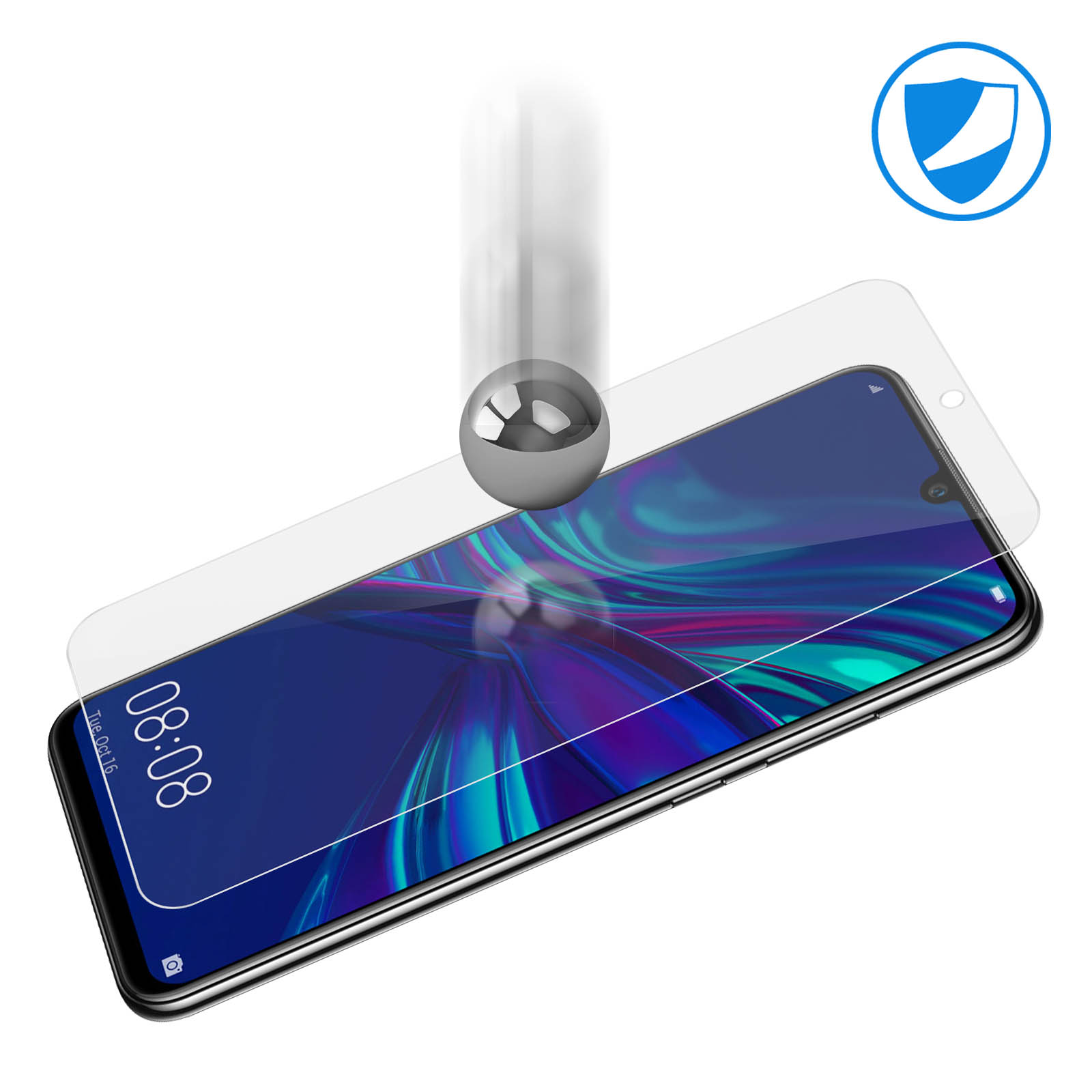 Schutzfolie Huawei Gehärtetes mit Härtegrad AVIZAR 2020) 9H smart Glas Glas-Folien(für P
