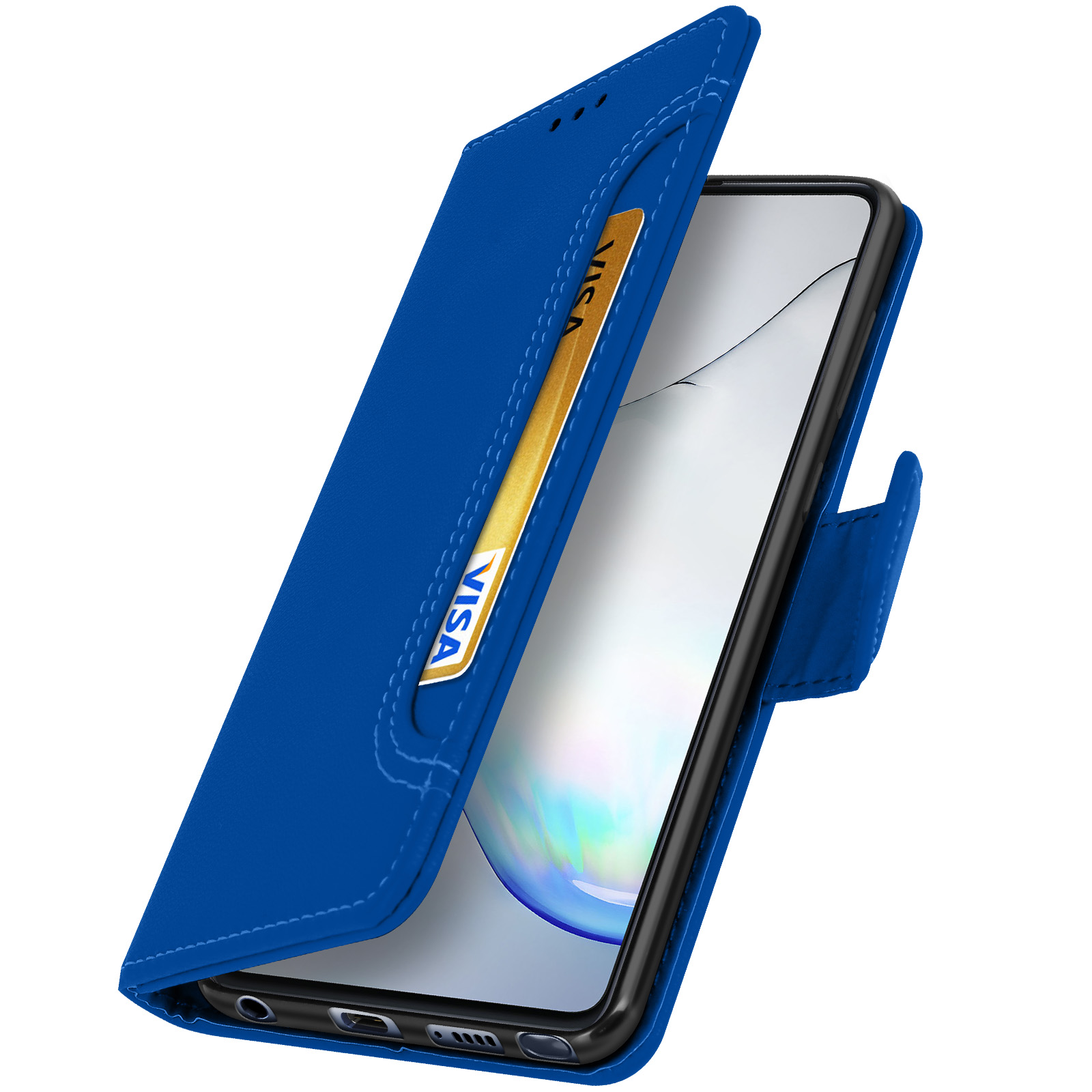 AVIZAR Vito Bookcover, Samsung, 10 Series, Galaxy Lite, Note Blau