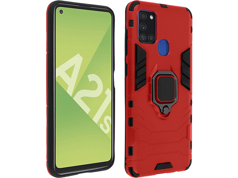 AVIZAR Kibox Series, Rot Backcover, A21s, Galaxy Samsung