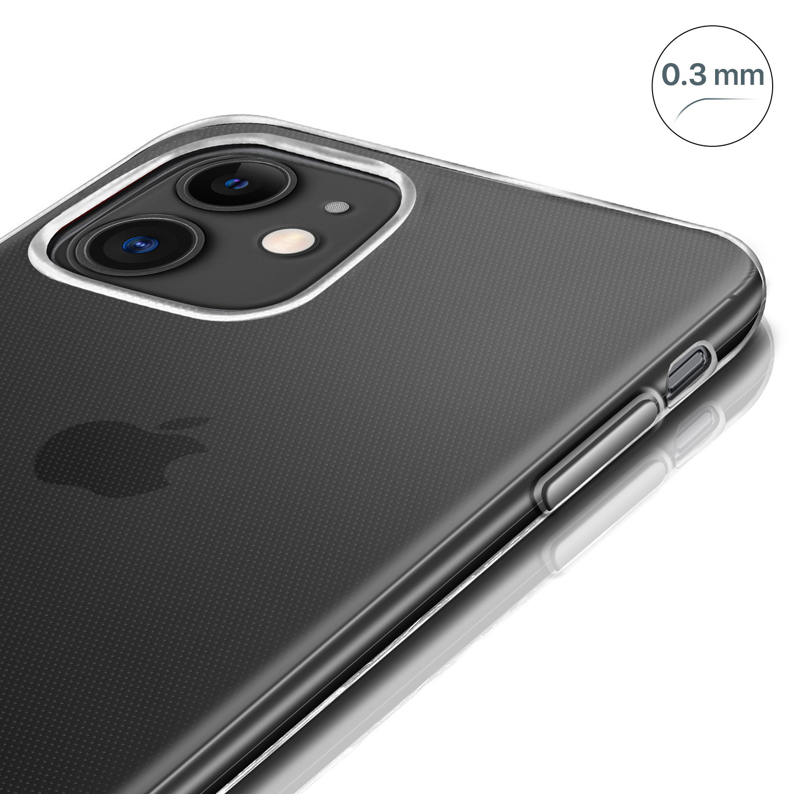 AVIZAR Transparent iPhone 12 Apple, Skin Backcover, Mini, Series,
