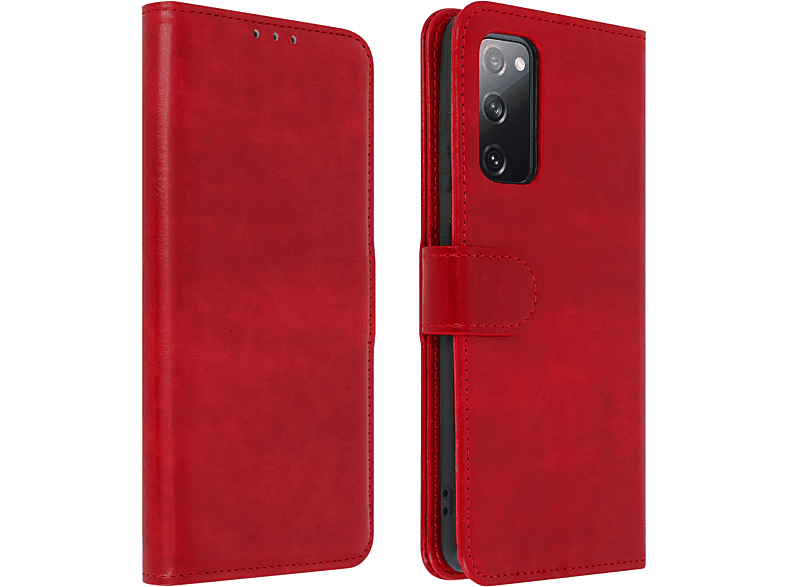 Samsung, S20 Galaxy Bookcover, FE, Rot Vintage AVIZAR Series,