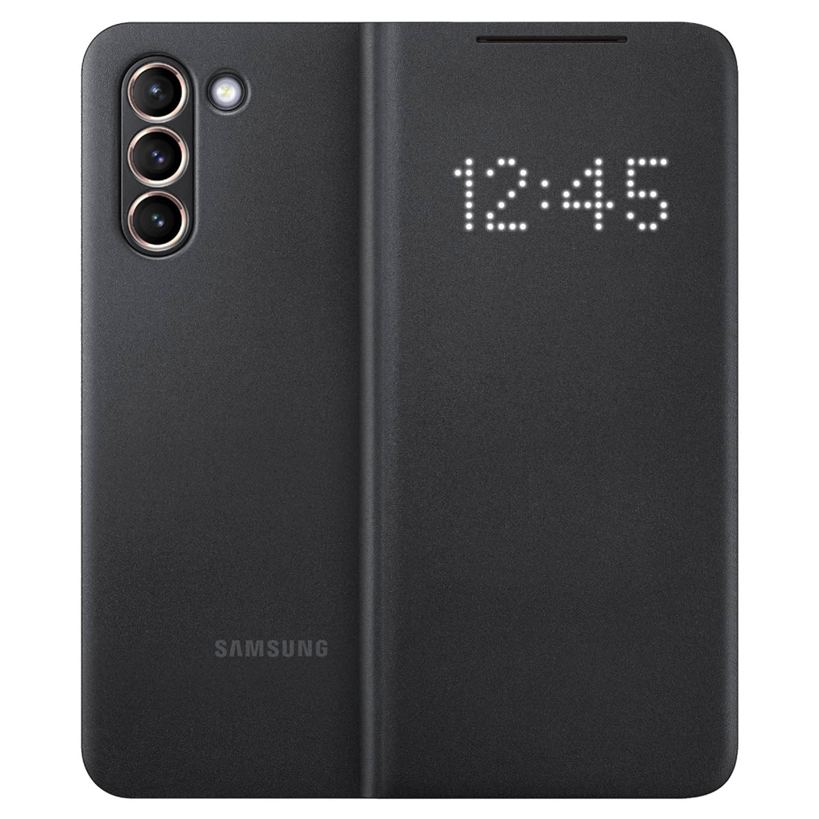 Samsung, S21 LED-View Cover Galaxy Bookcover, Plus, SAMSUNG Schwarz Series,