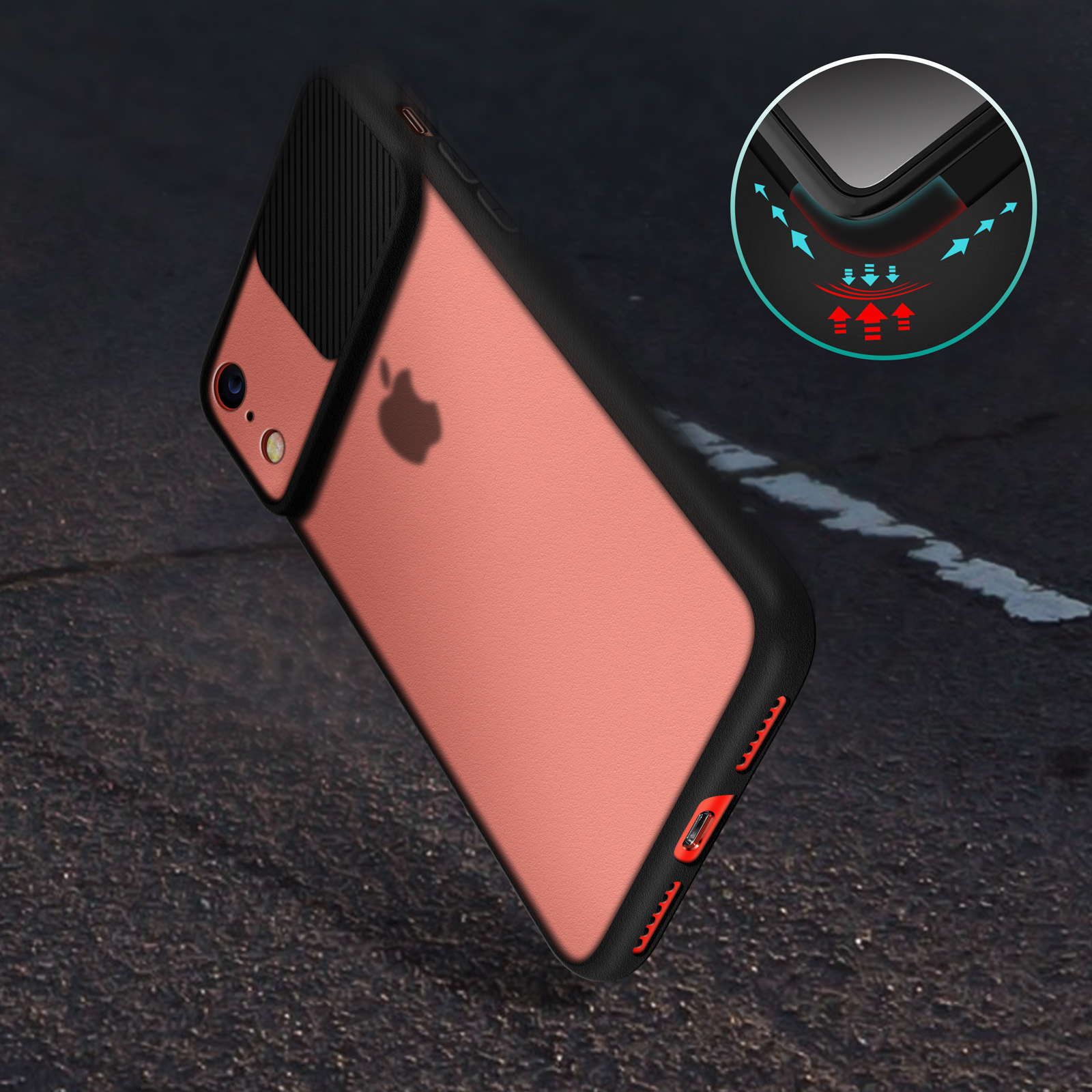 Kameraschutz Backcover, XR, Schwarz Series, Apple, iPhone AVIZAR