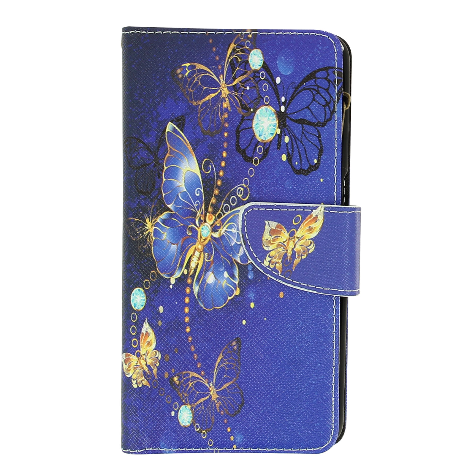 Galaxy Samsung, A12, Blau Series, Rundumschutz Bookcover, AVIZAR