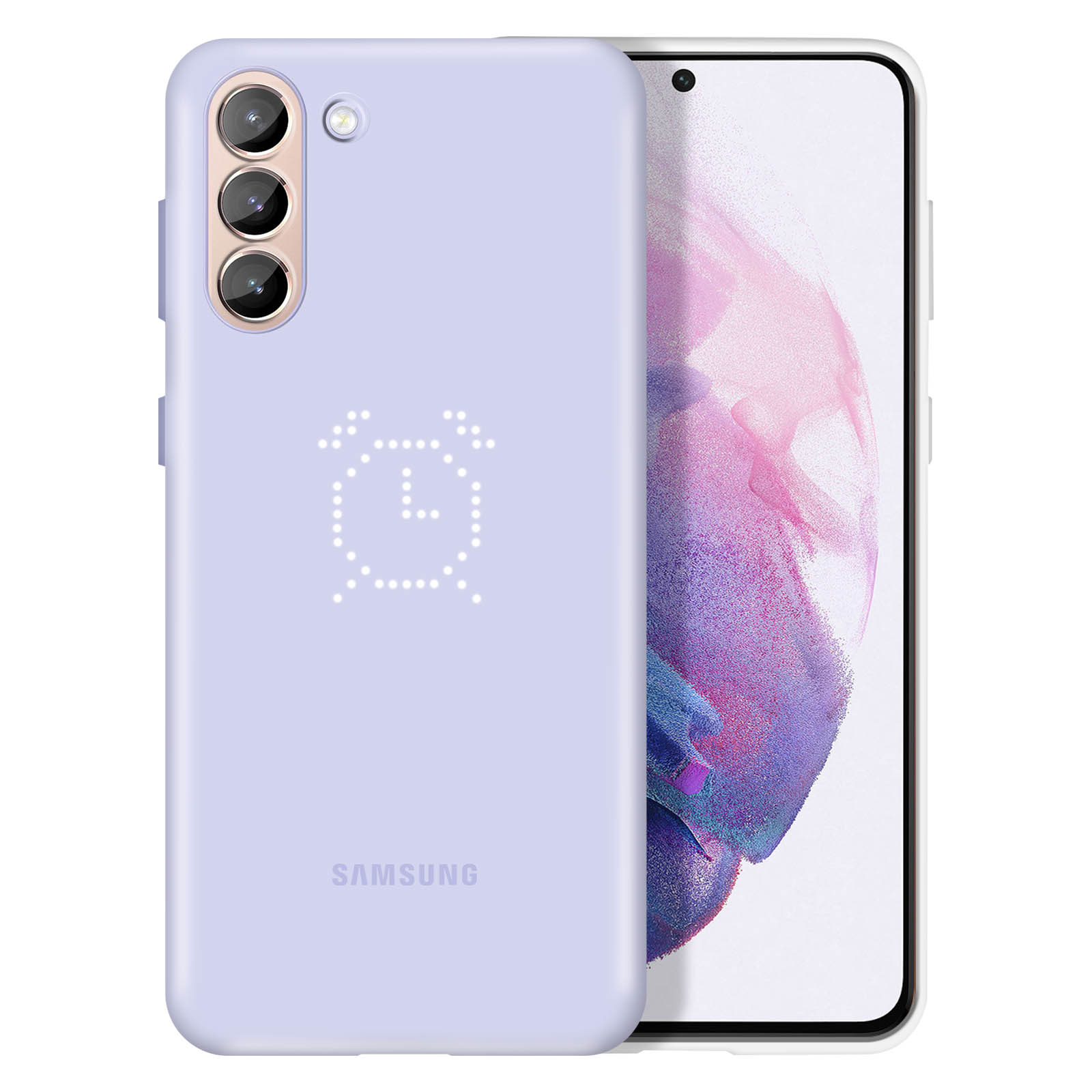 Backcover, S21 SAMSUNG Handyhülle Plus, aus Polycarbonat, Violett Original Samsung, Galaxy