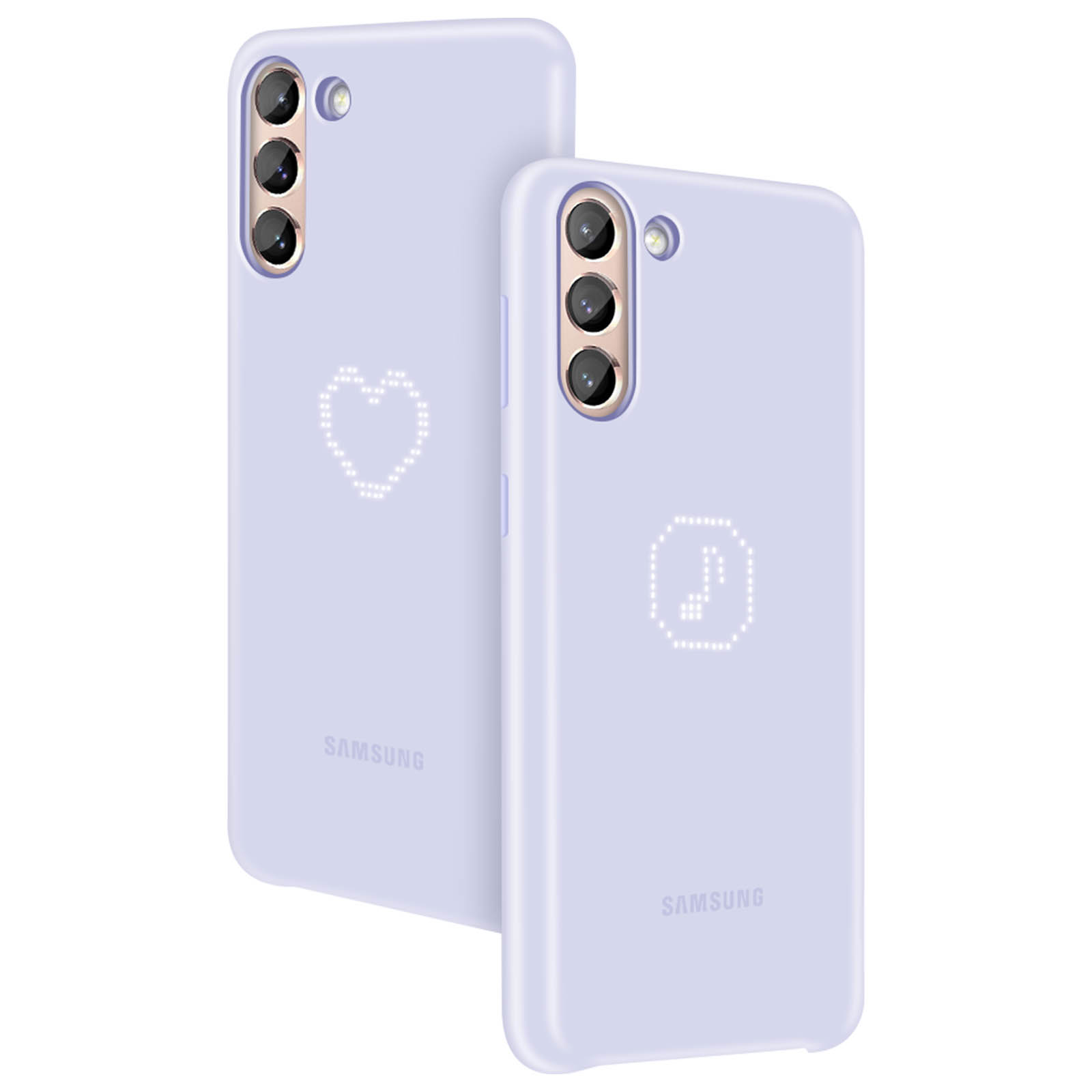 Series, Backcover, S21, SAMSUNG Samsung, LED Cover Violett Galaxy