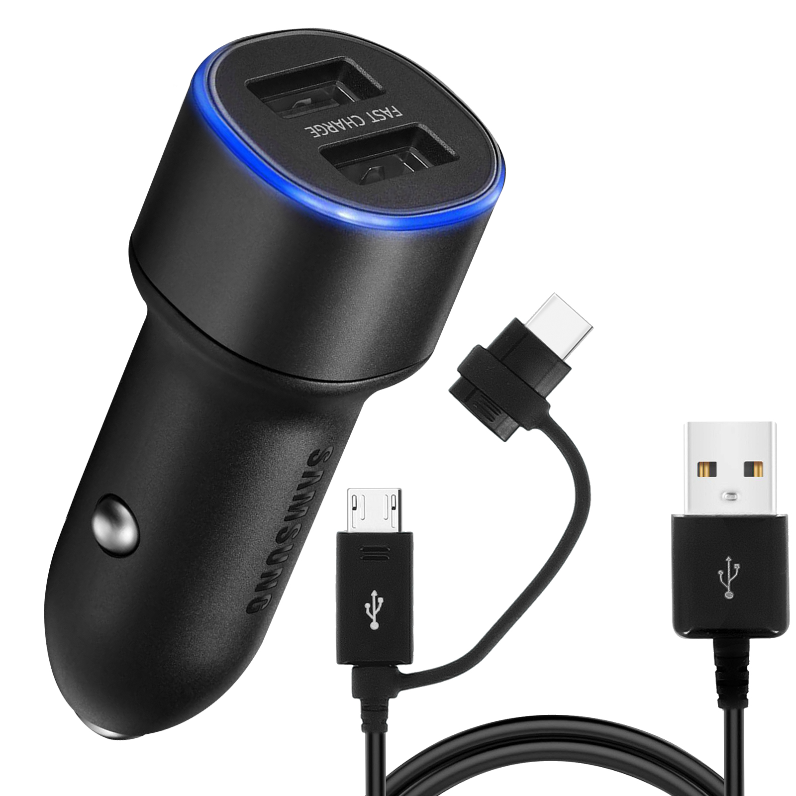 Cargador USB para coche - EP-L1100WBEGEU SAMSUNG, Negro