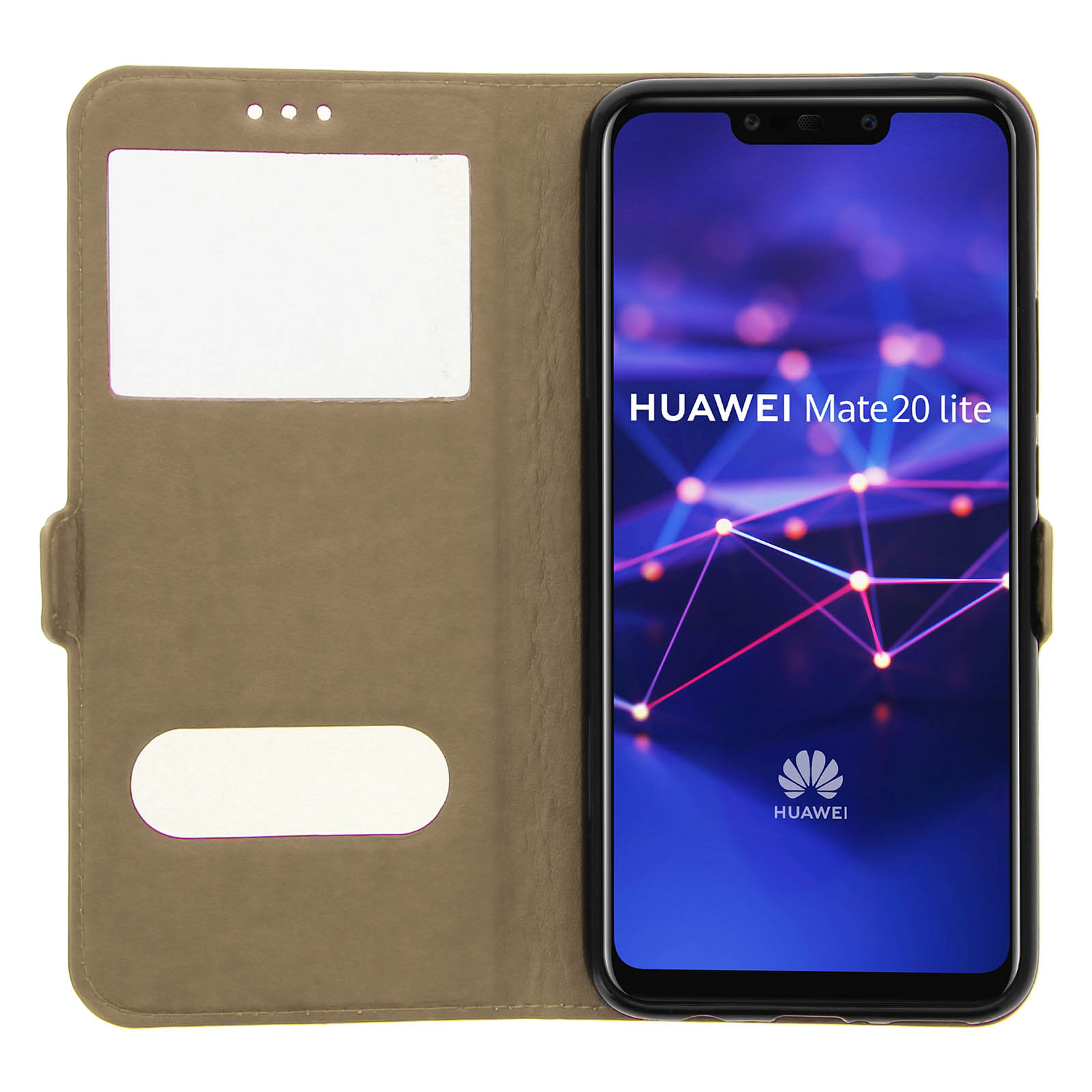Huawei, Series, Bookcover, 20 lite, Gold Mate Towind AVIZAR