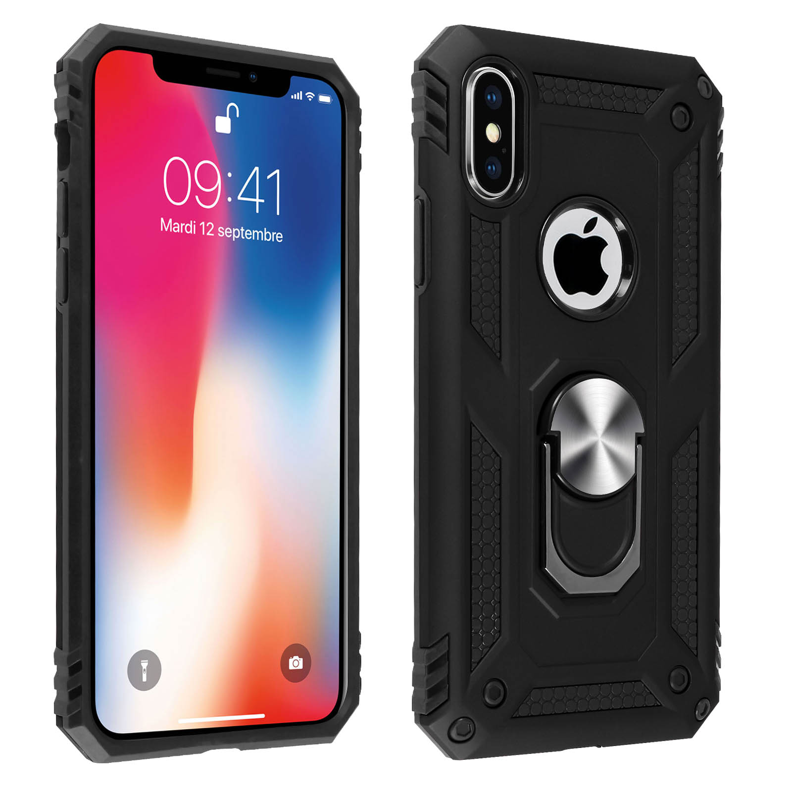 AVIZAR Kosto Backcover, Apple, iPhone XS, Schwarz Series